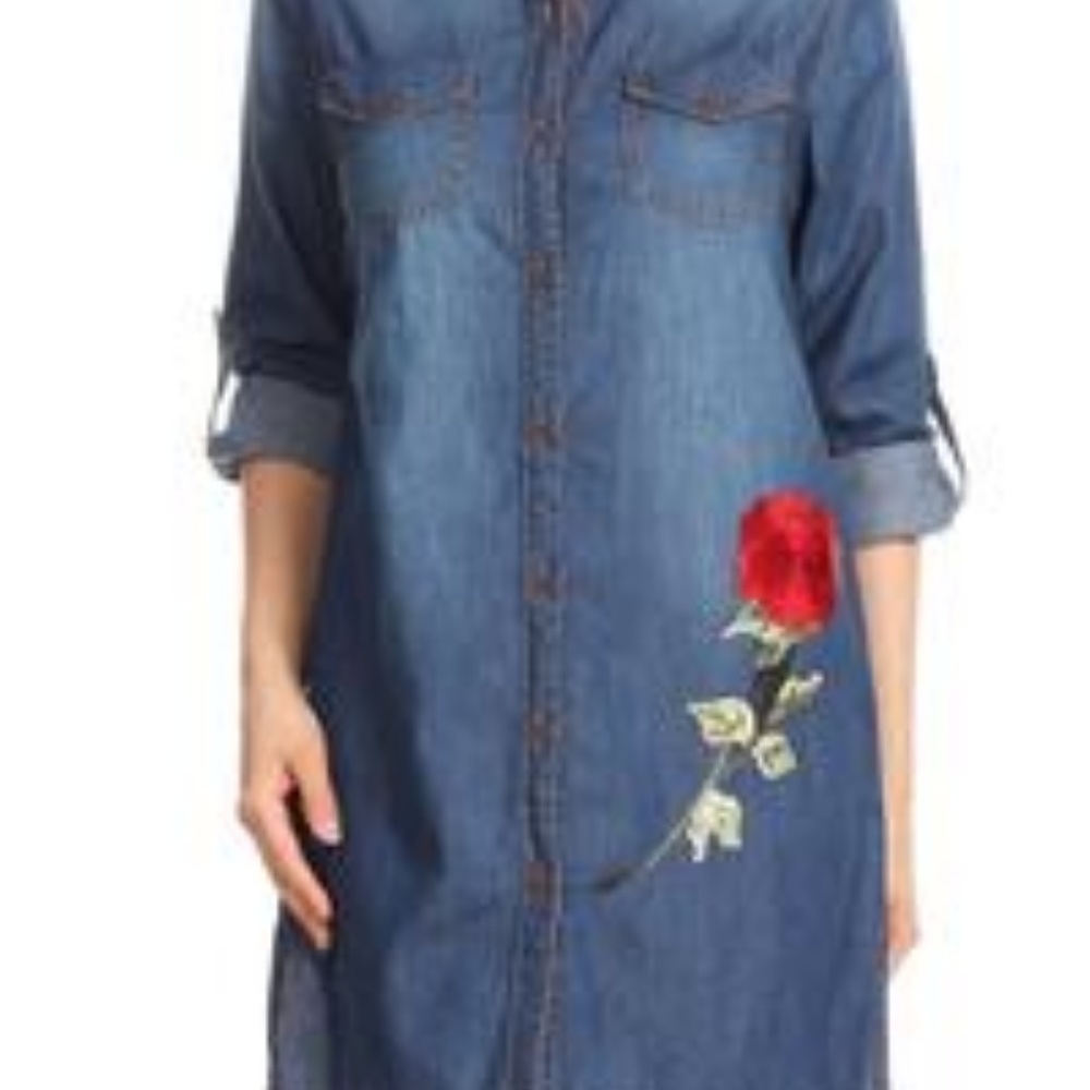 NWT Chambray Denim Shirt Blouse